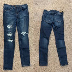 American Eagle Next Level Stretch Ripped Jeans Size 6